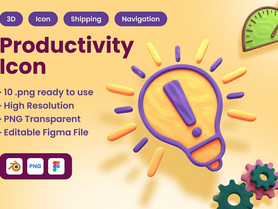 3D Productivity Icon