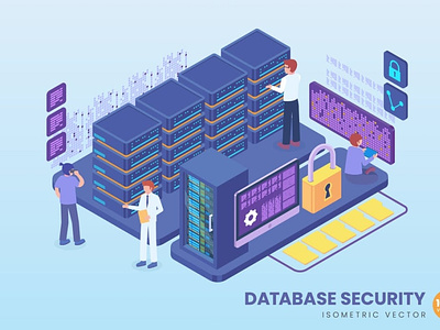 Isometric Database Security Concept