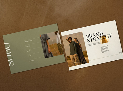 SOHO - Brochure Brand Strategy botanical brand brand guidelines brand identity branding brochure catalog catalogue corporate fashion guideline identity indesign layout logo magazine manual minimal styling template