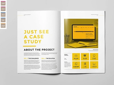 Proposal Template a4 advertising agency brand branding brief brochure company corporate creative identity indesign letter magazine minimal project proposal proposal template trend yellow