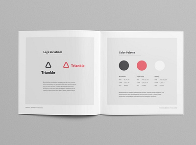 Minimal Brand Style Guide brand brand book brand style guide branding brochure catalog clean client company design guide indesign layout logo magazine simple square style template templates