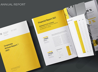 Annual Report adobe adobe indesign annual annual report branding brochure design editorial identity indesign infographic infographics layout letter magazine modern print profile project template