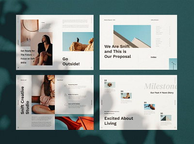 Snift Business Proposal agency booklet branding brochure business clean company creative ebook editorial indesign layout magazine minimal modern print print template proposal simple template