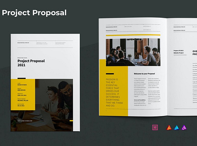 Proposal Template a4 brand branding brochure business clean creative design editorial indesign layout letter magazine minimal print project project proposal proposal proposal template template