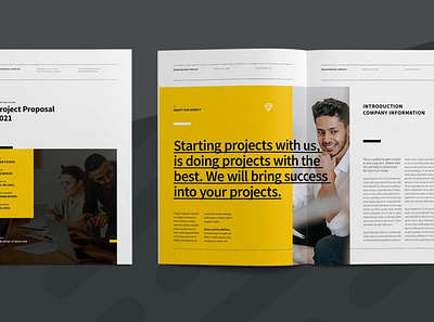 Proposal Template a4 brand branding brochure business clean creative design editorial indesign layout magazine minimal print professional project project proposal proposal proposal template template