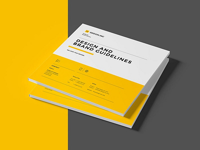 Square Brochure Mockup