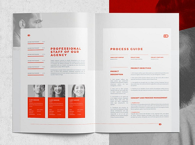 Proposal Template agency branding brochure business company corporate editorial indesign layout magazine modern plan popular print printing proposal proposal template red template trending