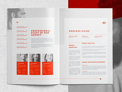 Proposal Template agency branding brochure business company corporate editorial indesign layout magazine modern plan popular print printing proposal proposal template red template trending