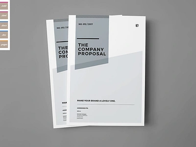 Proposal Template a4 agency brand branding brief brochure business clean corporate creative design editorial editorial design identity indesign layout magazine print proposal template