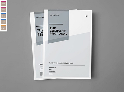 Proposal Template a4 agency brand branding brief brochure business clean corporate creative design editorial editorial design identity indesign layout magazine print proposal template