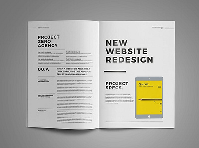 Proposal Template a4 agency brand branding brief brochure business clean corporate creative design editorial editorial design identity indesign layout magazine print proposal template