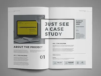 Proposal Template a4 agency brand branding brief brochure business clean corporate creative design editorial editorial design identity indesign layout magazine print proposal template