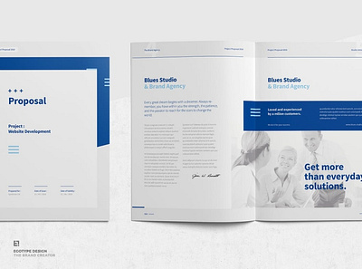 Proposal Template a4 agency apple blue branding brochure company corporate creative design editorial indesign layout magazine microsoft print proposal template web word