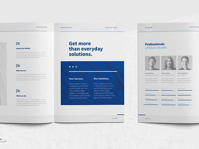 Proposal Template a4 agency apple blue branding brochure company corporate creative design editorial indesign layout magazine microsoft print proposal template web word