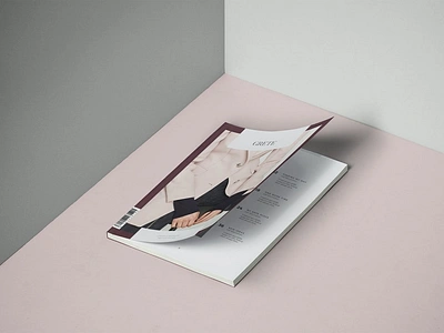 Grete Magazine Template amabile clean design editorial editorial design elegant feminine graphic design indesign layout layout design magazine magazine template minimal modern print professional simple sophisticated typography