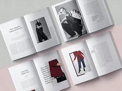 Grete Magazine Template amabile clean design editorial editorial design elegant feminine graphic design indesign layout logo magazine magazine template minimal modern print professional simple sophisticated typography