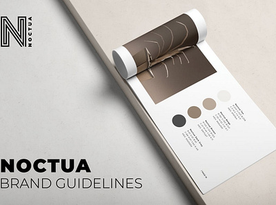 Noctua Brand Guidelines a4 branding brochure catalogue design fashion horizontal identity indesign layout layout design letter lifestyle luxury print print design print template printable printing template