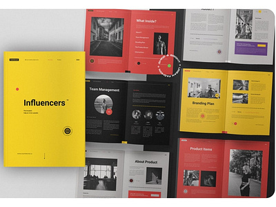 Influencers Bussines Brand Magazine Brochure