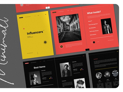 Influencers Bussines Brand Magazine Brochure branding brochure brochure template editorial editorial template fashion indesign influencers layout lookbook magazine magazine template minimal minimalist modern print product style template usletter