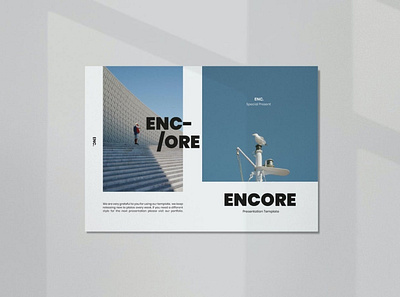 Encore Business Profile Company Brochure a4 agency annual annual report booklet brochure brochure template business catalog clean company company profile corporate customizable customize minimal minimalist modern simple website