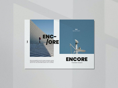 Encore Business Profile Company Brochure a4 agency annual annual report booklet brochure brochure template business catalog clean company company profile corporate customizable customize minimal minimalist modern simple website