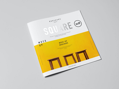 Square Brochure Mockup annual brand branding brief brochure catalog company corporate guideline identity indesign invoice letterhead magazine manual mockup portfolio proposal report template