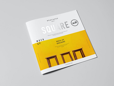 Square Brochure Mockup