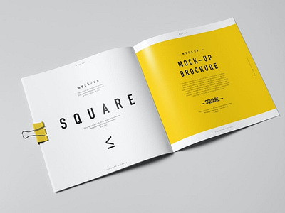 Square Brochure Mockup