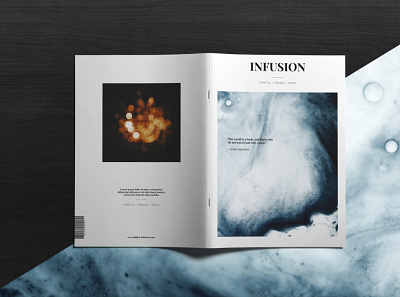 INFUSION — Lifestyle Magazine abstract art branding brochure editorial fashion graphic design infusion lifestyle lifestyle magazine logo lookbook magazine magazine template minimal modern photography portfolio street travel