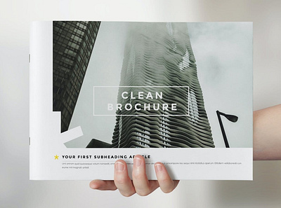 Clean Brochure / Catalog Template architecture blue brochure brochure template catalog catalog design catalog template clean clean brochure cool easy elegant flexible indesign magazine minimal modern urban white yellow