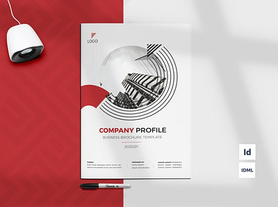 Company Profile 24 Pages a4 annual annual report book booklet brochure business company company profile corporate layout layout design magazine modern poster design print print template professional profile report