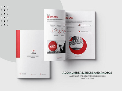 Company Profile 24 Pages a4 annual annual report book booklet brochure business company company profile corporate layout layout design magazine modern poster design print print template professional profile report