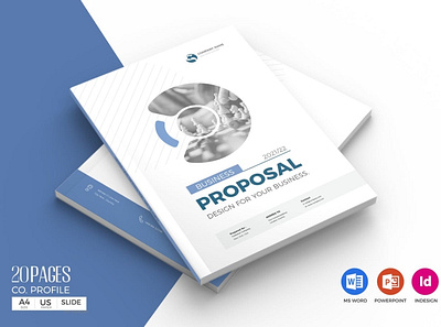 Business Proposal 20 Pages a4 annual annual report brochure business business proposal company company profile corporate cover minimal modern powepoint presentation profile proposal proposal template report us word