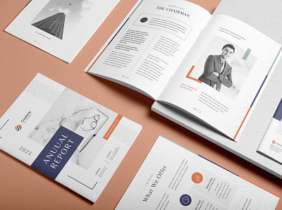 Annual Report abstract annual annual report booklet brochure business company corporate indesign indesign app indesign template layout marketing minimalist modern professional proposal report reports template
