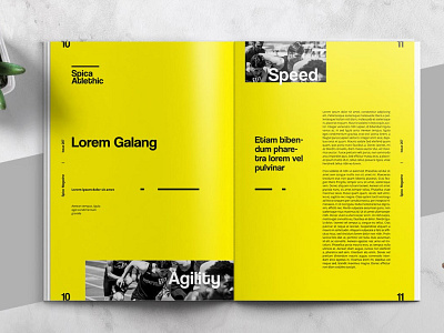 Art and Exhibition Magazine Editorial Template art catalog editorial editorial design editorial template exhibition layout letter lookbook magazine modern multipurpose photography portfolio poster print swiss template typography yellow