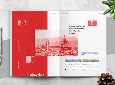 HELVETICA - Magazine Template a4 art bauhaus brochure brochure template catalog clean creative exhibition helvetica indesign letter lookbook magazine magazine design magazine template modern multipurpose print swiss