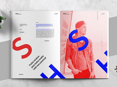 HELVETICA - Magazine Template a4 art bauhaus brochure brochure template catalog clean creative exhibition helvetica indesign letter lookbook magazine magazine design magazine template modern multipurpose print swiss