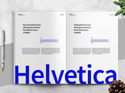 HELVETICA - Magazine Template a4 art bauhaus brochure brochure template catalog clean creative exhibition helvetica indesign letter lookbook magazine magazine design magazine template modern multipurpose print printing