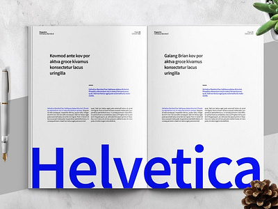 HELVETICA - Magazine Template