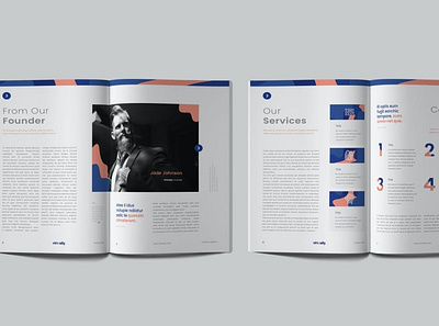 Company Profile agency annual annual report brand brand identity business colour company company profile corporate creative guideline identity indesign marketing minimal print profile project report