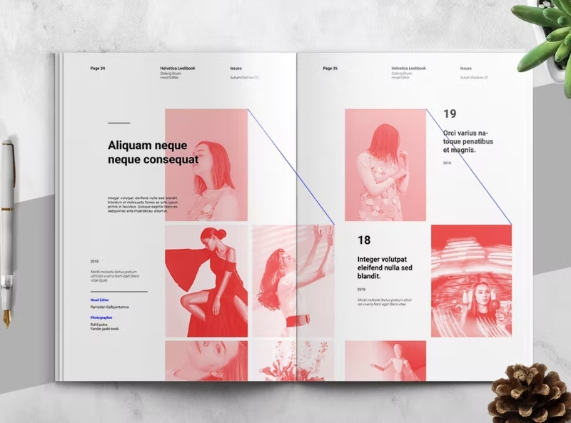 Lookbook / Catalog Template by Steisi Vogli on Dribbble