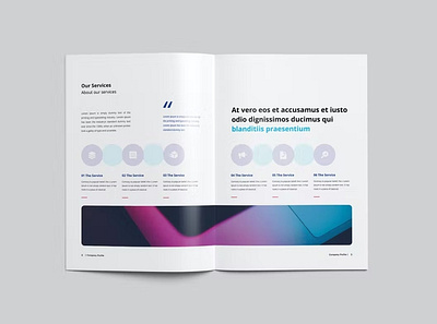 New Company Profile a4 abstract agency annual annual report brand identity business company company profile corporate creative identity indesign modern profile report trend trendy typography visual identity
