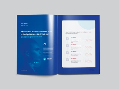 New Company Profile a4 abstract agency annual annual report brand identity business company company profile corporate creative identity indesign modern profile report trend trendy typography visual identity