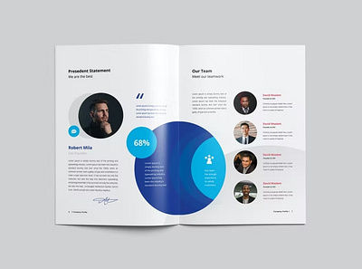 New Company Profile abstract agency annual annual report brand identity business company company profile corporate creative identity indesign modern professional profile report trend trendy typography visual identity