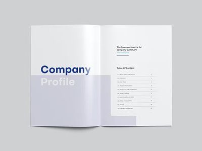 New Company Profile abstract agency annual annual report brand identity business company company profile corporate creative identity indesign modern professional profile report trend trendy typography visual identity