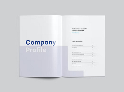 New Company Profile abstract agency annual annual report brand identity business company company profile corporate creative identity indesign modern professional profile report trend trendy typography visual identity