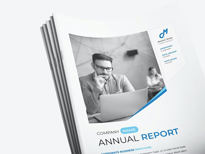 Free Annual Report a4 agency annual annual report brochure business catalog company corporate creative design elegant indesign infographics magazine report report template simple template trendy