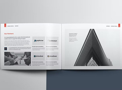 Free Company Profile Landscape abstract brochure business cmyk company company profile corporate creative elements envato free infographics landscape portfolio profile profile design profile template template trend trendy
