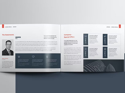 Free Company Profile Landscape abstract brochure business cmyk company company profile corporate creative elements envato free infographics landscape portfolio profile profile design profile template template trend trendy