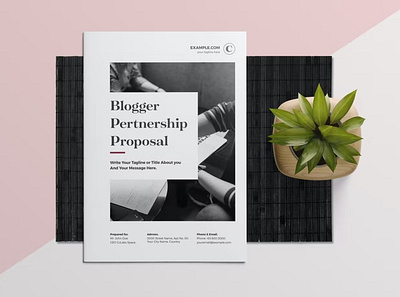 Free Blogger Proposal Template advertising blog blogger brochure brochure design brochure template inspirations marketing mockup proposal seo sponsorship startups tech templates vlog web design web host web hosting website